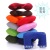 PVC Flocking Plush Cloth Cover Inflatable Pillow Outdoor Travel Cushion U-Shaped Pillow