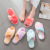 New Cross-Border Foreign Trade Indoor Cotton Slippers Cross Fluffy Slippers Female PVC Fashion Ins Plush Slipper Female