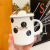 INS Girl Bow Ceramic Cup Creative Personal Household Breakfast Coffee Cup Birthday Gift Cute Water Glass