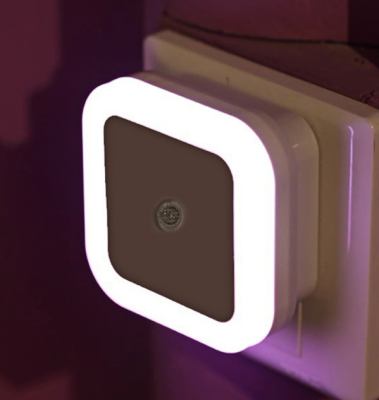 Light-Controlled LED Creative Plug-in Energy-Saving Bedroom Corridor Small Night Lamp