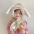 Winter Children's Hat Scarf Integrated Children's Thickened Warm Plush Cute Baby Rabbit Ears Earmuffs Hat Children