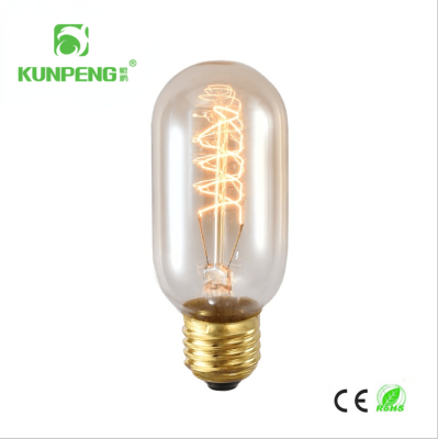 [For foreign trade only] T45 Winding Edison Vintage Tungsten Bulb Indoor and Outdoor Decoration Lighting Bulb