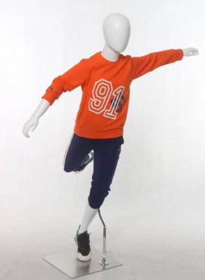 Clothing Store Mannequin Men's and Women's Full Body Sports Running Child Kid Sports Dummy Table Mannequin Shelf