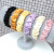 New Korean Style Simple and Fresh Headband Hundred Fold Wrinkle Solid Color Satin High-End Headband Candy Color Face Wash Hair Bands