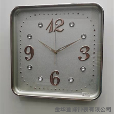 14-Inch Plastic Quartz Wall Clock 3D Wall Clock Stick-on Crystals Home Decoration Wall Clock Fashion Creative Clock Watch Wholesale
