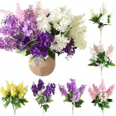 1 PC Artificial Flowers Hyacinth Fake Flowers Wedding Party Room Home Decor Bouquet Home Decoration Artificial Flower