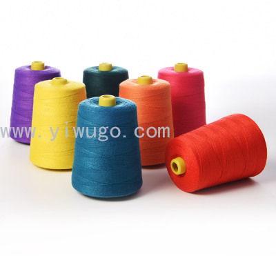 Wholesale Customized Bag Closing Thread Dyed 100% Polyester Sewing Thread for Stitching Grain Bag