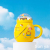 Creative Space Small Yellow Duck Ceramic Cup Cute Cartoon Mug Coffee Cup Office Water Glass