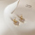Heart-Shaped Crystal Earrings Temperament Goddess Style Korean Internet Celebrity High-Grade Silver Stud Earrings New Earrings Fashion