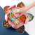 Rotating Bud Candy Box Grid Pattern Household Wedding Snack Creative Comfort Fruit Plate New Year Dried Fruit Box