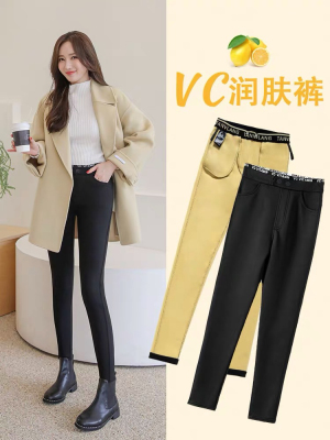 Factory Direct Sales Clearance Price Magic Pants VC Moisturizing Pants Slim Fit Slimming Small Black Trousers Warm Leggings Thickened