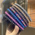 Korean Hairpin Women's Back Hair Comb Hair Comb Bang Clip Bun Updo Gadget Rhinestone Clip Clamp Headdress