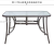 80*120cm Assembled Glass Table and Chair Tempered Glass Long Table Simple Outdoor Coffee Creamer Tea Table