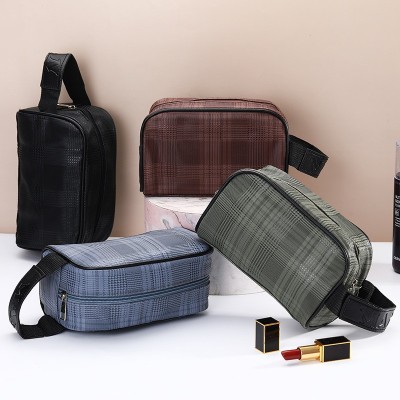 New Men's Bag Large Capacity Portable Convenient Cosmetic Bag Travel Twill Color Storage Bag Travel Men's Bag