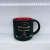 Ch409 Christmas Ceramic Cup Frosted Cup Water Cup Mug Daily Necessities Cup Black Background Silver Word Cup2023