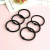Korean Style Black Rubber Band Hair Band Bold Hairtie Simple Hair Ring Hair Accessories Headdress Wholesale One Yuan Store Supply