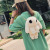 New Korean Style Faux Rex Rabbit Plush Rabbit Panda Backpack Lop Eared Rabbit Figurine Doll Women's Shoulder Messenger Bag