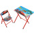 Cartoon Kindergarten Elementary School Children Foldable Study Table and Chair Set Desk Dining Table Adjustable