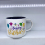 Bd210 Creative Happy Birthday Text Ceramic Cup Mug Water Cup Daily Necessities Cup Department Store Cup2023