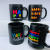 Bd243 Black Frosted Birthday Ceramic Cup Water Cup Mug Life Daily Necessities Cup Life Department Store2023