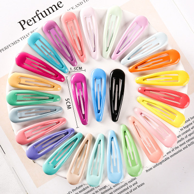Korean Style New Internet Celebrity Hair Accessories Color Barrettes Water Drop Candy Color BB Clip Drop Oil Small Hairpin Bang Side Clip