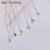 New Small Letter Stainless Steel Necklace Fashion Women's Stainless Steel Necklace