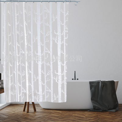 Bathroom Waterproof Door Curtain Shower Curtain Mildew-Resistant Plastic New Thickened