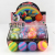 Cross-Border Hot Selling TPR Rainbow Flour Ball Starry Sky Vent Tofu Ball Squeezing Toy Decompression Toy Eva Filling Ball Batch