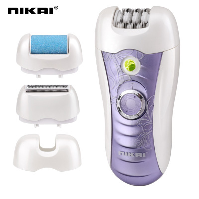 Foreign Trade Supply Fully Washable 4-in-1 Charging Women's Shaver Pedicure Device Foot Grinder Nikai7685