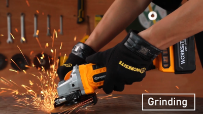 WORKSITE Brushless Angle Grinder 20V Cordless Portable Metal