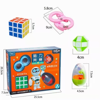 Game-Specific Product Rubik's Cube 4-Piece Set