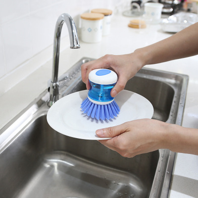 Dishwashing Brush Bowl with Handle Fabulous Pot Cleaning Tool Automatically Add Detergent Can Put Handle Brush with Detergent
