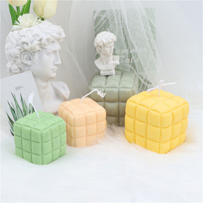New Silicone Pleated Sofa Stool Rubik's Cube Magic Ball Candle Mould Soap Mold Mousse Cake Mold Factory in Stock