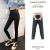 New Autumn and Winter Fleece-Lined Thickened Shark Pants Black Abdominal-Shaping High Waist Tight Outerwear Ninth Yoga Barbie Leggings
