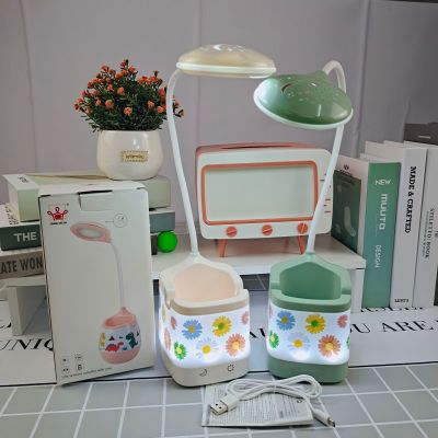 New Little Daisy Square Seat Touch Led Sun Projection Lamp 4 Colors (with Night Light) Living Room Bedroom Small Night Lamp