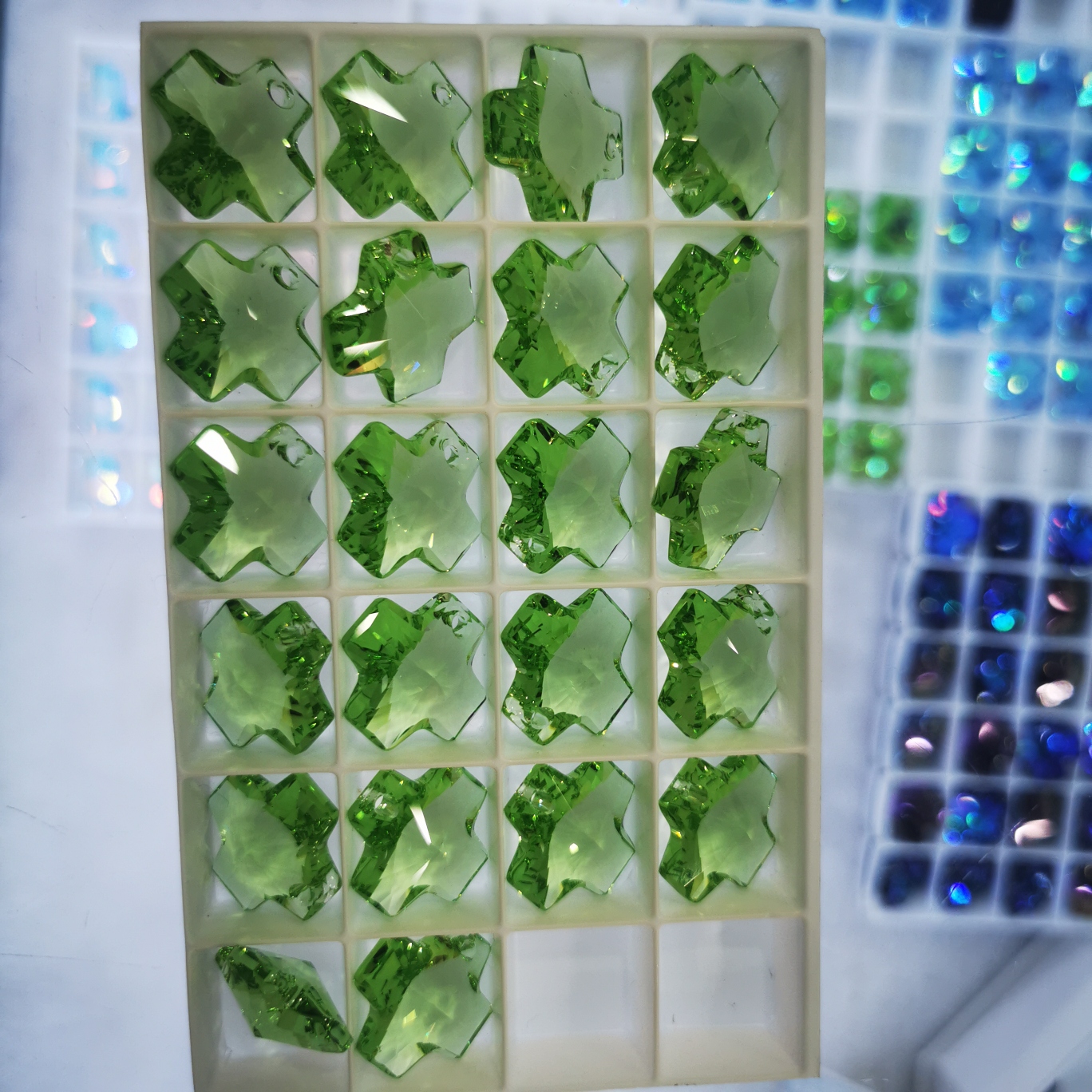 多彩纯色奥地利水晶饰品配件吊坠diy饰品配件水晶配件