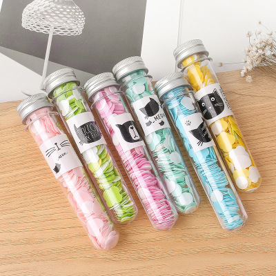 Outdoor Portable Hand Washing Travel Disposable Soap Paper Tube Pack Soap Flower Soap Flakes Bottled Pattern Soap Flake