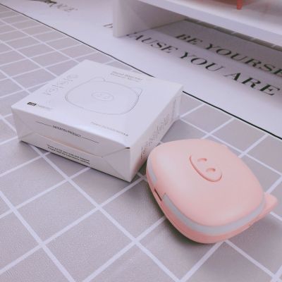 Piggy Hand Warmer Rechargeable Handheld Portable Electric Heater USB Hand Warmer Hand Warmer Electric Warming with Supplement Light Mirror Beauty