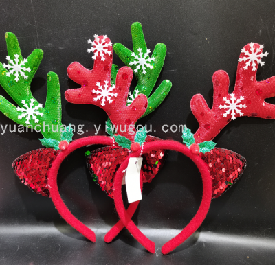 Christmas Decorations Christmas Head Buckle Headband Adult and Children Holiday Dress up Gift Supplies Factory Direct Sales