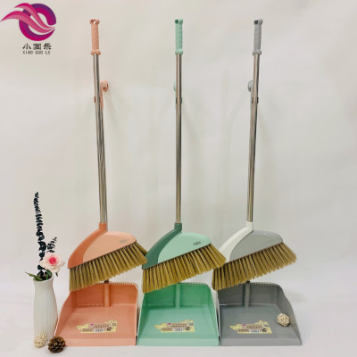 Small Plastic Factory Direct Sales Nordic Style Two-Color Set Broom