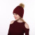 2021 New Removable Fur Ball Double-Layer Twist Knitted Hat Fashion Warm Hat Travel Sleeve Cap Wholesale