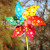 30cm Six-Leaf Plum Windmill DIY Colorful Children's Toys PVC Waterproof Outdoor Park Scenic Spot Plug-in Advertising