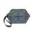 New Fashion Shell Folding Small Cosmetic Bag Geometric Rhombus Colorful Luminous Color Changing Clutch Handbag