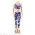 Yoga Clothes Cropped Pants Tie-Dyed Vest Workout Bra Yoga Pants Suit Floral Leggings Women's Sportswear