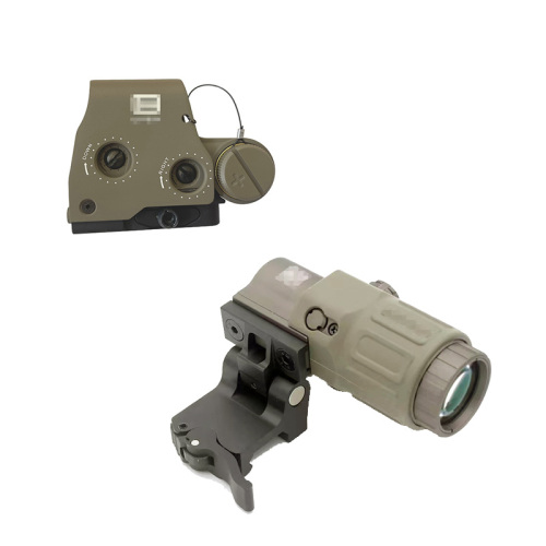 Sand Color 558 Holographic Telescopic Sight Stauroscope G33 Teleconverter Set Non-RMR Red Dot Laser Aiming Instrument Quick Aiming