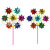 Seven Flower Sequined Windmill Colorful Plastic Colorful Children's Toy Traditional Windmill Park Square Stall Hot Sale