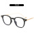 New Korean Style Anti-Blue Ray Plain Glasses Men's and Women's Ins Oval Fashion Xiaohongshu Plain Face Internet-Famous Glasses with Myopia