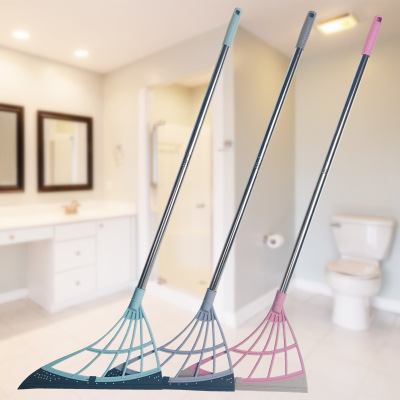 Household Magic Broom Wiper Sweep Hair Bathroom Silicone Broom Floor Sweep Water Mop Dustpan Set Broom