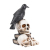 2021 New Retro Skull Poe's Raven Ghost Festival Resin Crafts