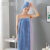 Moka Color Matching Bath Skirt Shower Cap Set Coral Fleece Absorbent Bath Towel for Women Strapless Dress